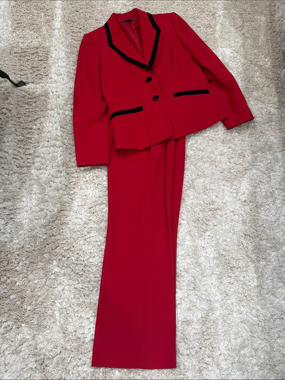 Preston & York Vibrant Red Pant Suit